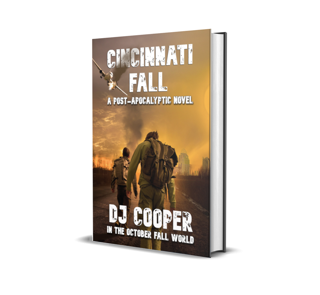 Image of a fiction book Cincinnati fall by DJ Cooper Author of the Apocalypse